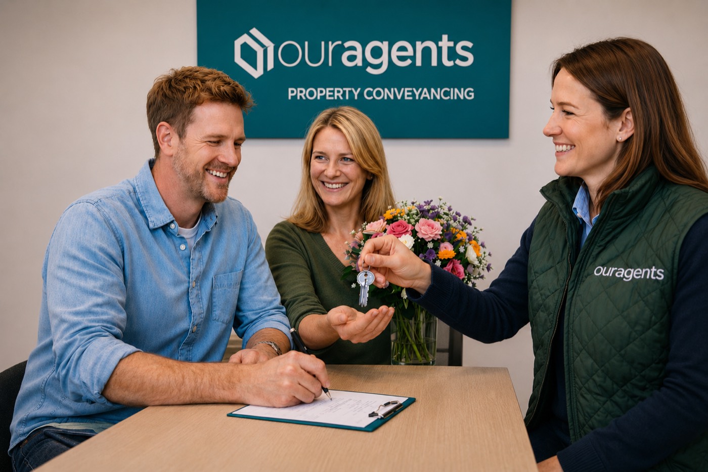 Conveyancing completion and keys handover by Our Agents Northumberland