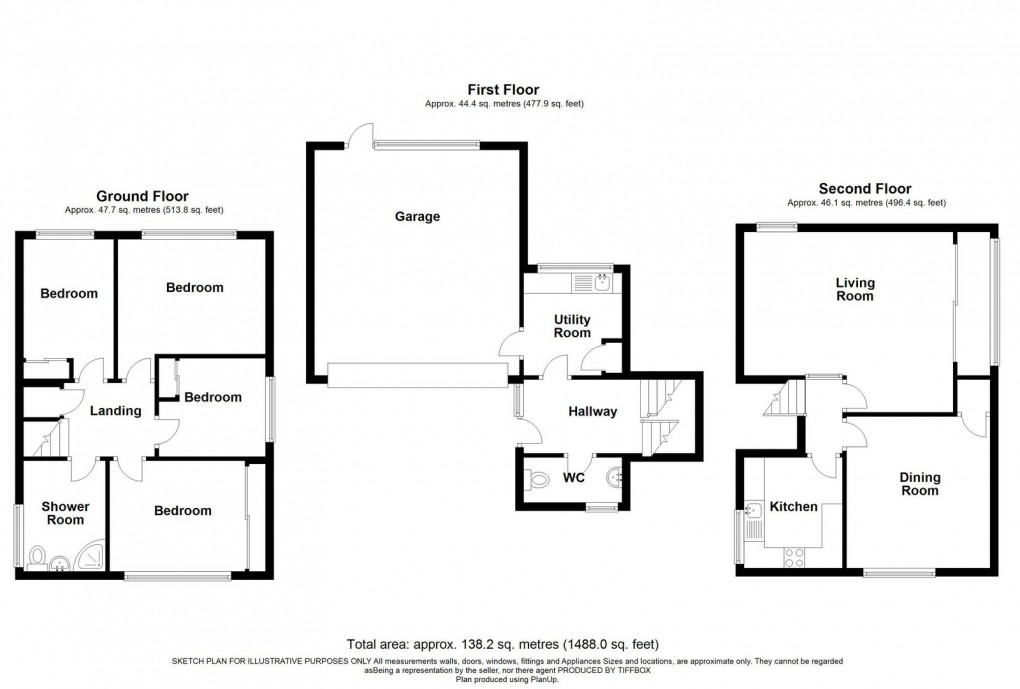 Floorplan for SOLD - MORE PROPERTIES NEEDED - Cragside View, Rothbury, Morpeth, NE65 7YU