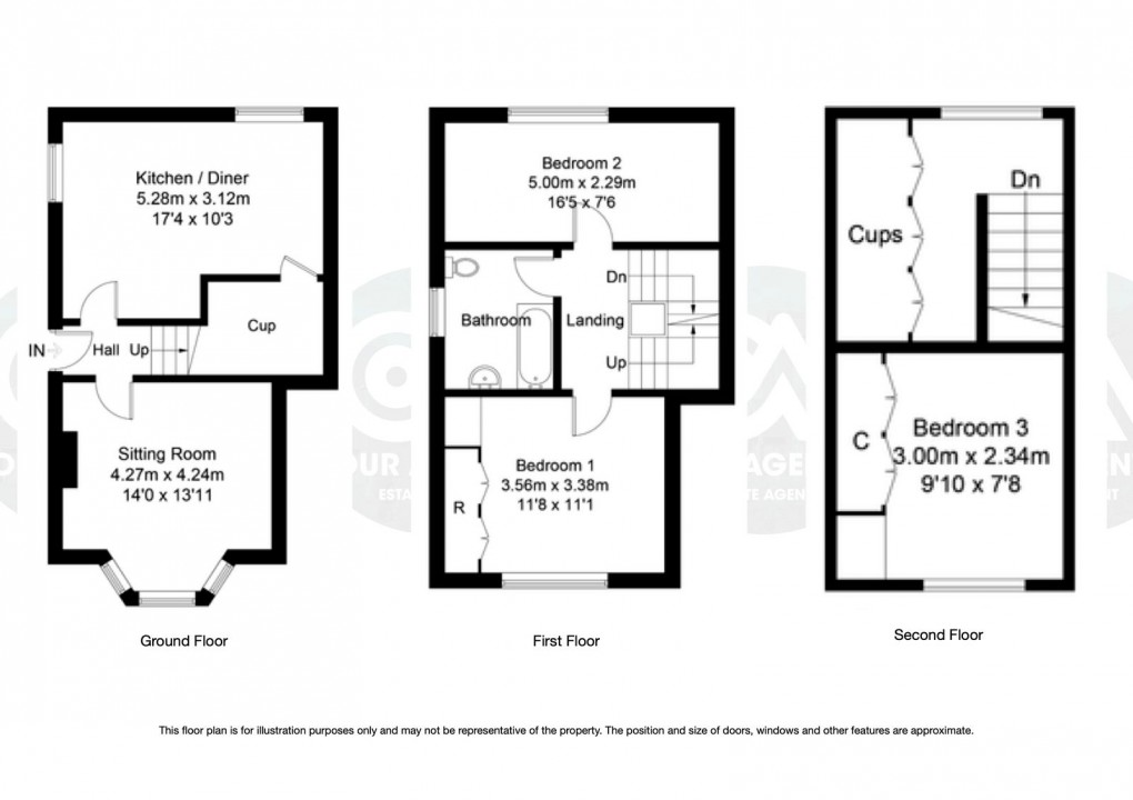 Floorplan for SOLD - MORE PROPERTIES NEEDED - Heughendon, Riverside, Rothbury