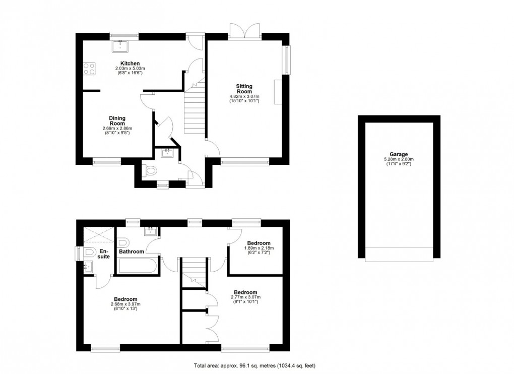 Floorplan for Fenwick Way, Consett, DH8 5FD