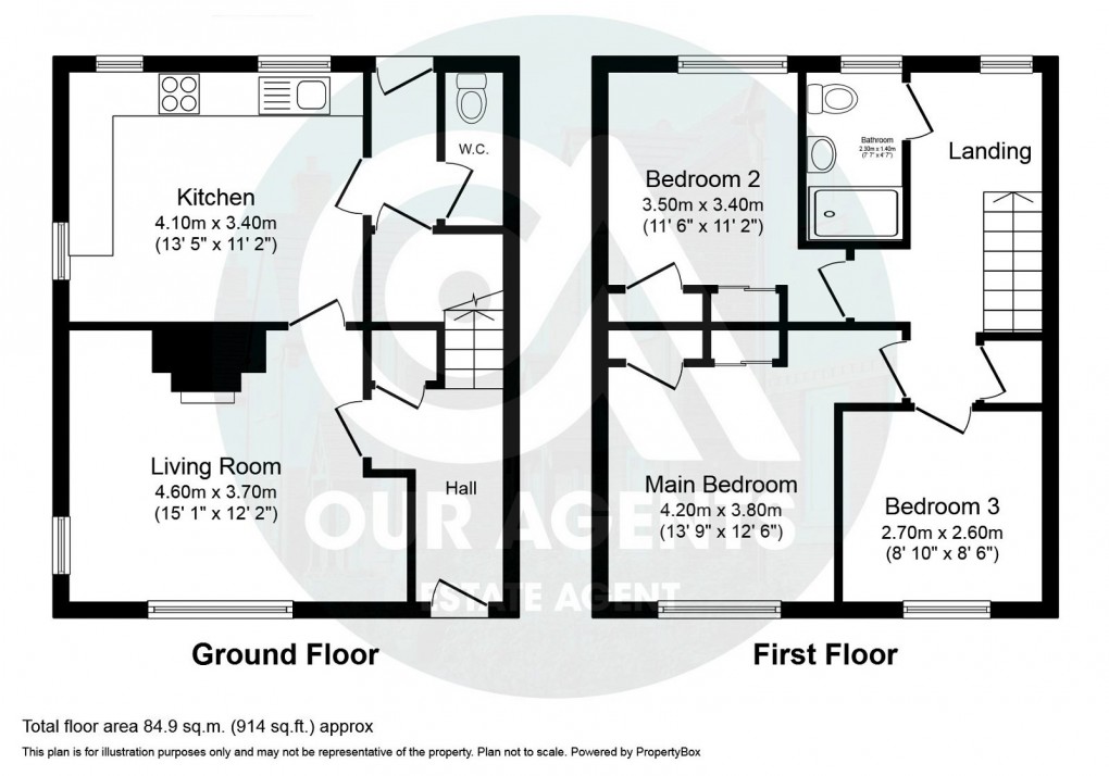 Floorplan for St. Marks Street, Morpeth