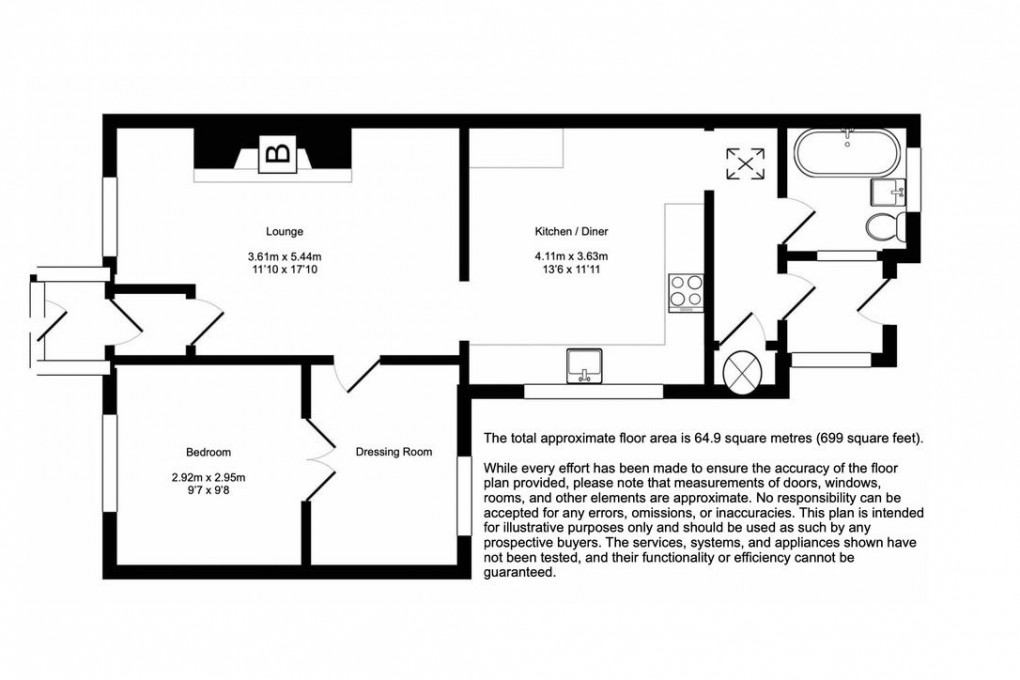 Floorplan for SOLD - MORE PROPERTIES NEEDED - Hillside, Rothbury, Northumberland.