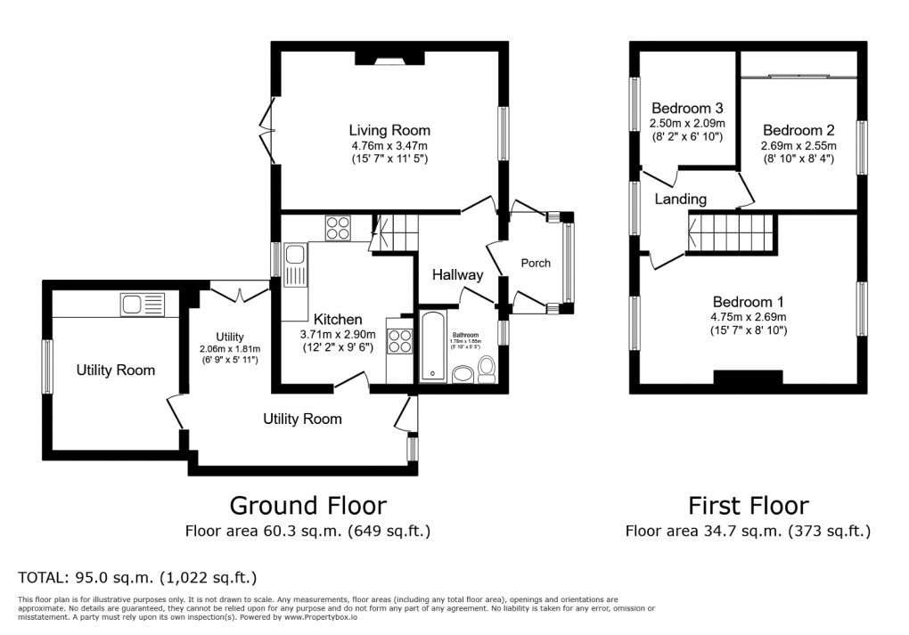 Floorplan for Clayport Gardens, Alnwick, NE66 1EE