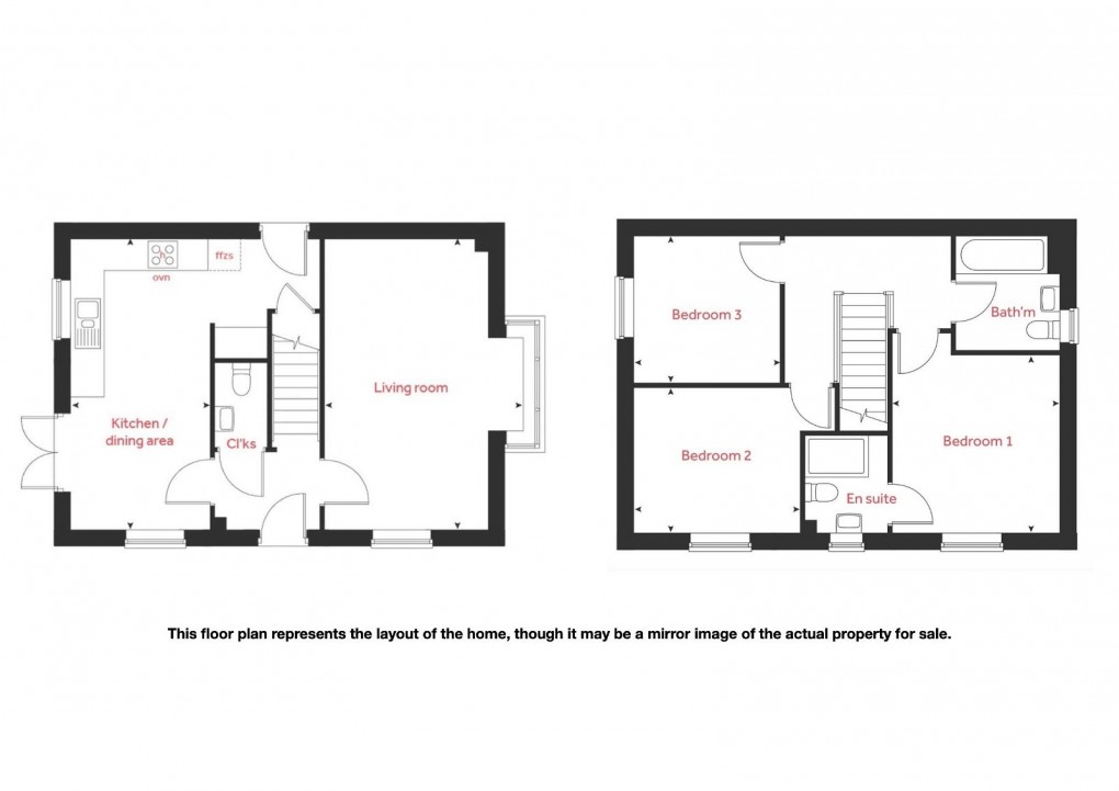 Floorplan for Ingram Way, Morpeth. NE61 2GT
