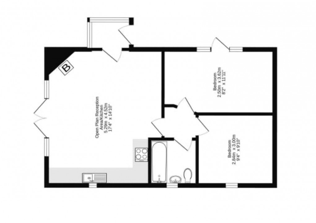 Floorplan for West Lodge, Burnfoot, Netherton, Morpeth