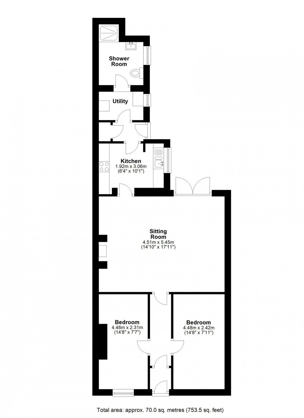 Floorplan for SOLD - MORE PROPERTIES NEEDED - Percy Street, Amble, Northumberland