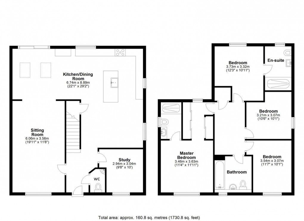 Floorplan for  Caldburne Drive, Collingwood Manor, Morpeth, NE61 2FS.