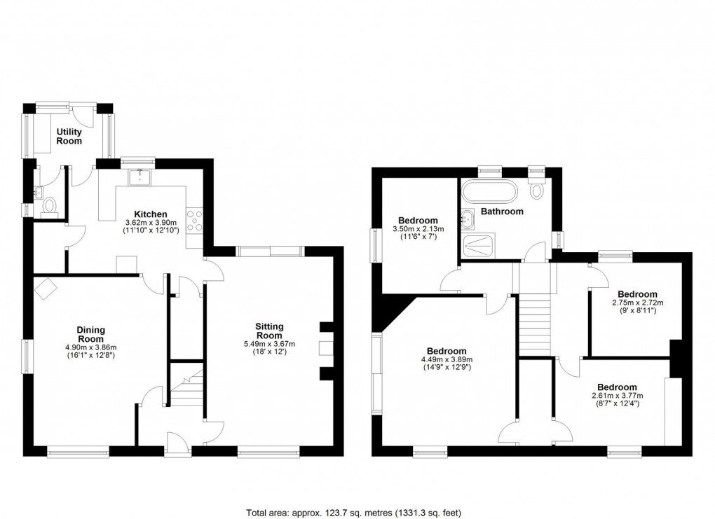 Floorplan for Bowesville, Burnopfield, Newcastle Upon Tyne, Co Durham